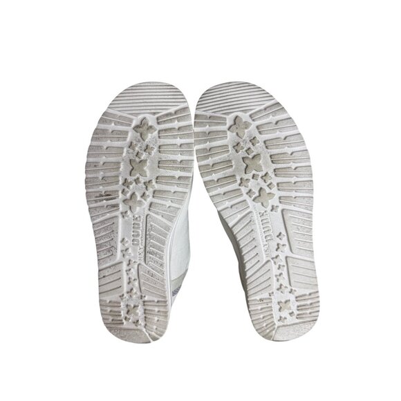 Hey Dude Womens Wally Natural Linen White Loafer Shoes US 9 - Picture 7 of 8